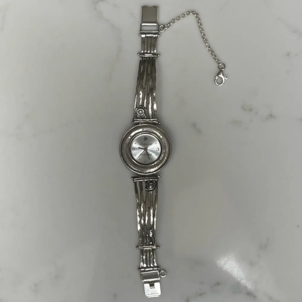 HTF Silpada Sterling Silver & Freshwater Pearl Watch T1315